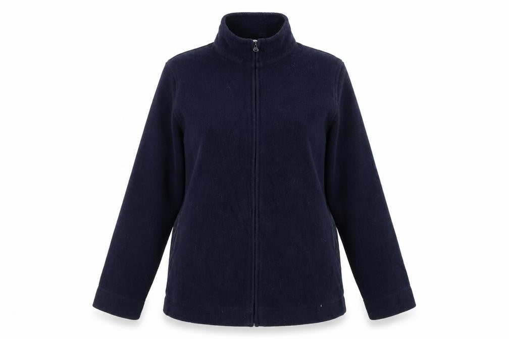 EWM Womens Blue  Polyester Full Zip Sweatshirt Size 14  Zip
