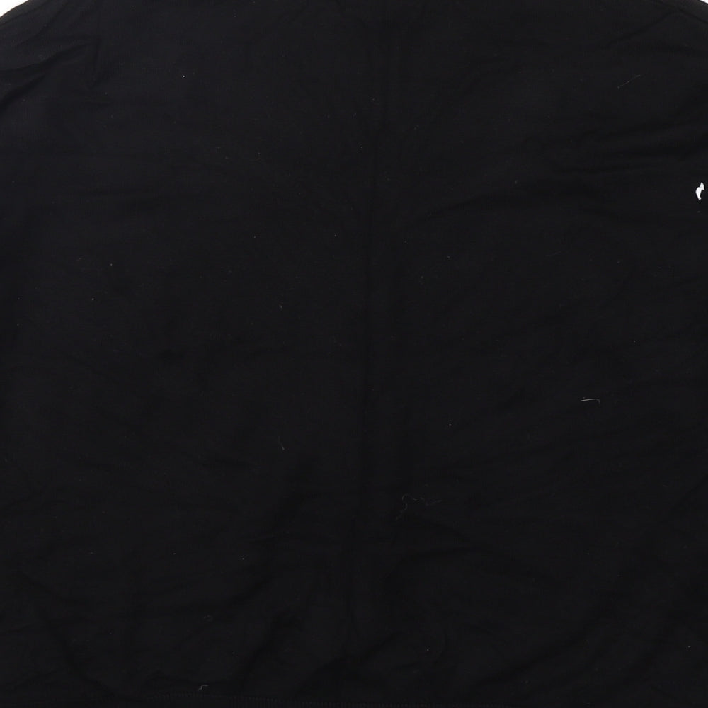 George Womens Black Mock Neck  Viscose Pullover Jumper Size 14