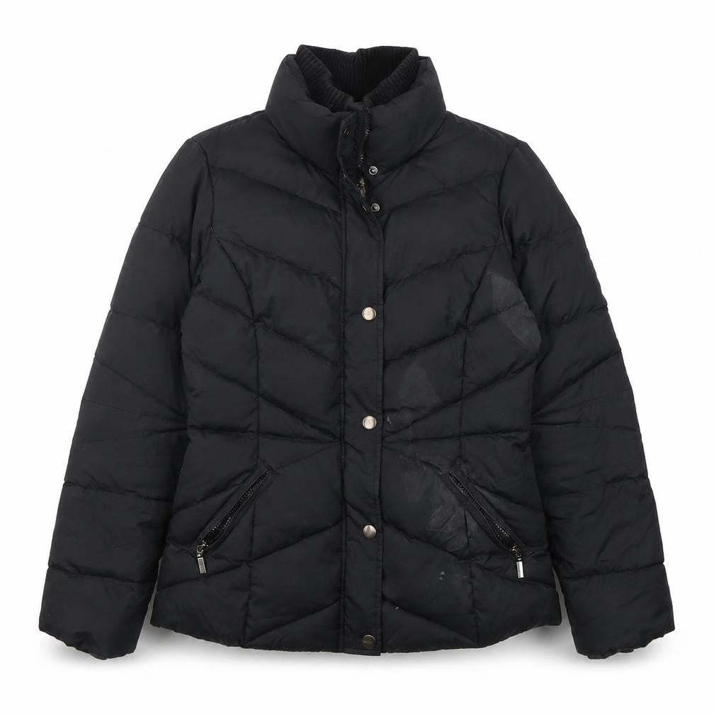 Espirit Womens Black   Puffer Jacket Jacket Size 10  Zip