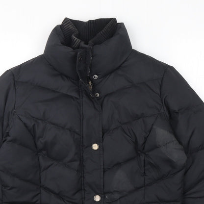ESPRIT Womens Black   Puffer Jacket Jacket Size 10  Zip