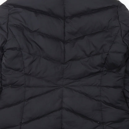 ESPRIT Womens Black   Puffer Jacket Jacket Size 10  Zip