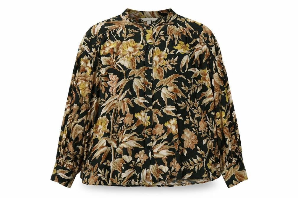 H&M Womens Multicoloured Floral Viscose Basic Button-Up Size 10 Halter