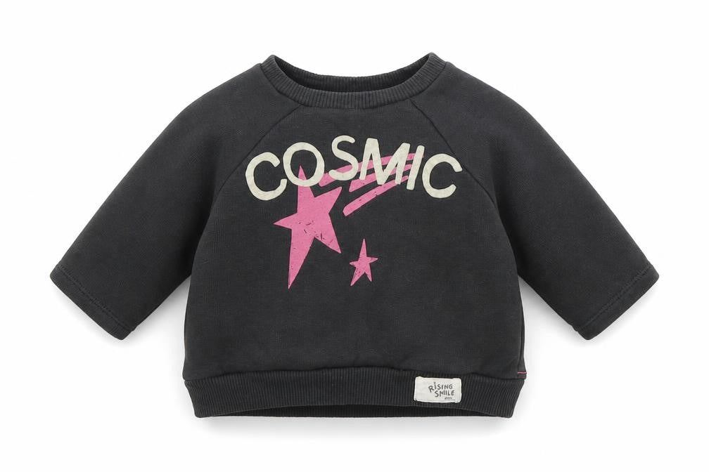 NEXT Girls Grey  100% Cotton Pullover Jumper Size 3-6 Months  Pullover