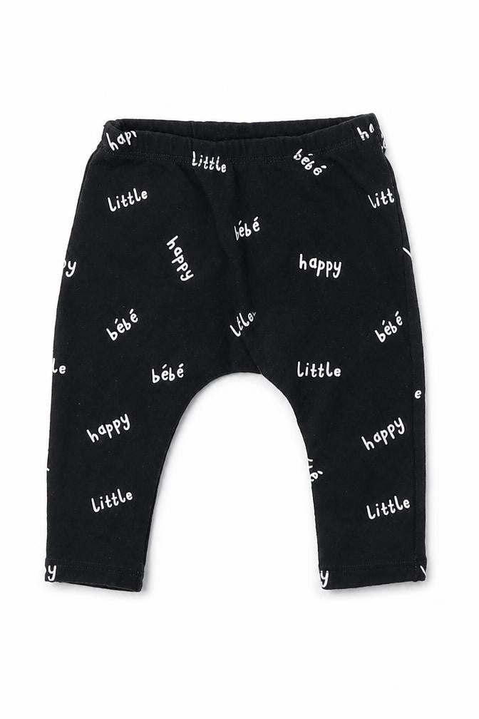 Next Baby Grey Geometric Cotton Jogger Leggings Size 3-6 Months