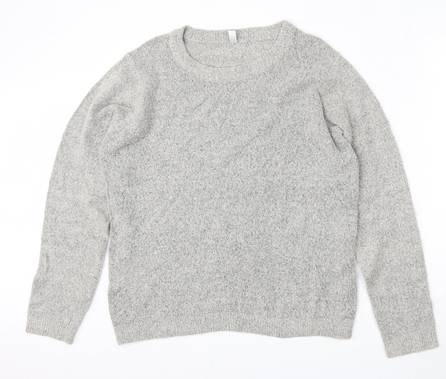 Soyaconcept Womens Grey Round Neck  Acrylic Pullover Jumper Size XL