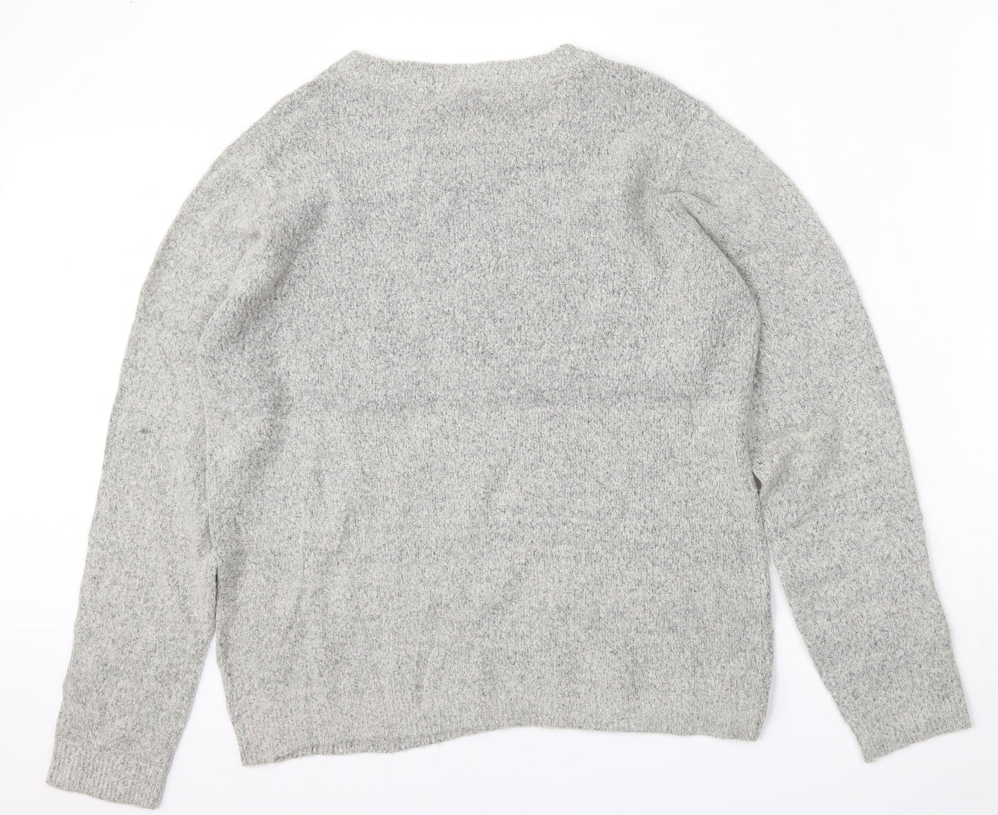 Soyaconcept Womens Grey Round Neck  Acrylic Pullover Jumper Size XL
