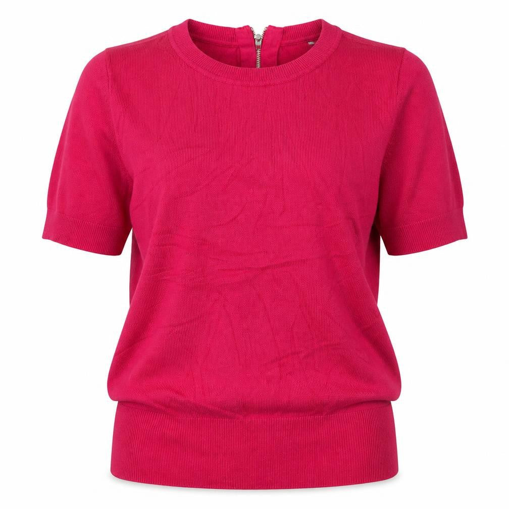 Marks & Spencer Womens Pink Round Neck  Viscose Pullover Jumper Size 8