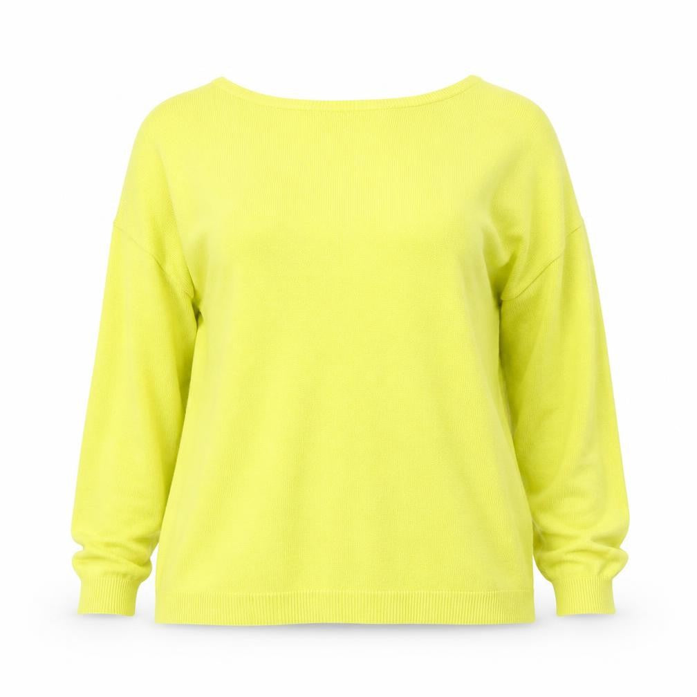 Atmosphere Womens Yellow Round Neck  Viscose Pullover Jumper Size 12