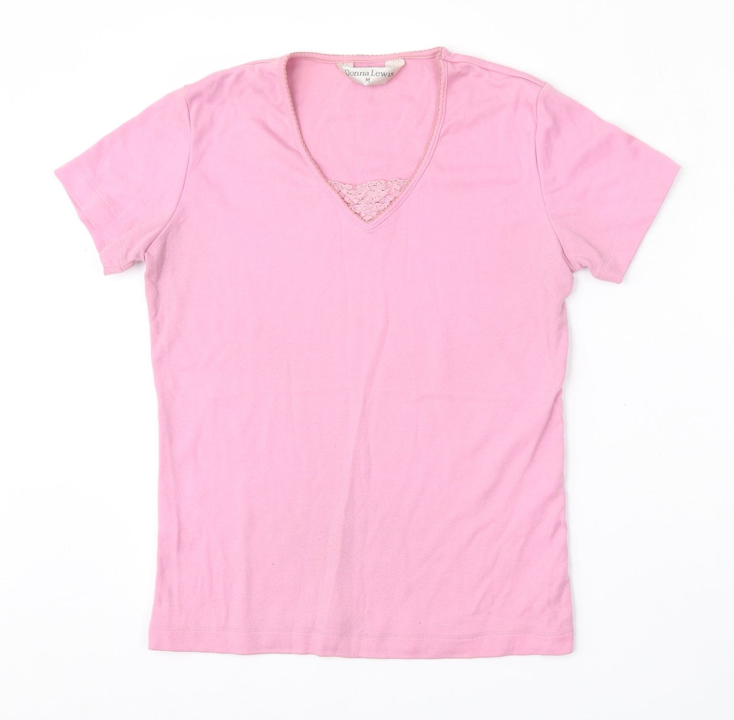 Donna Lewis Womens Pink  Polyester Pullover Sweatshirt Size M