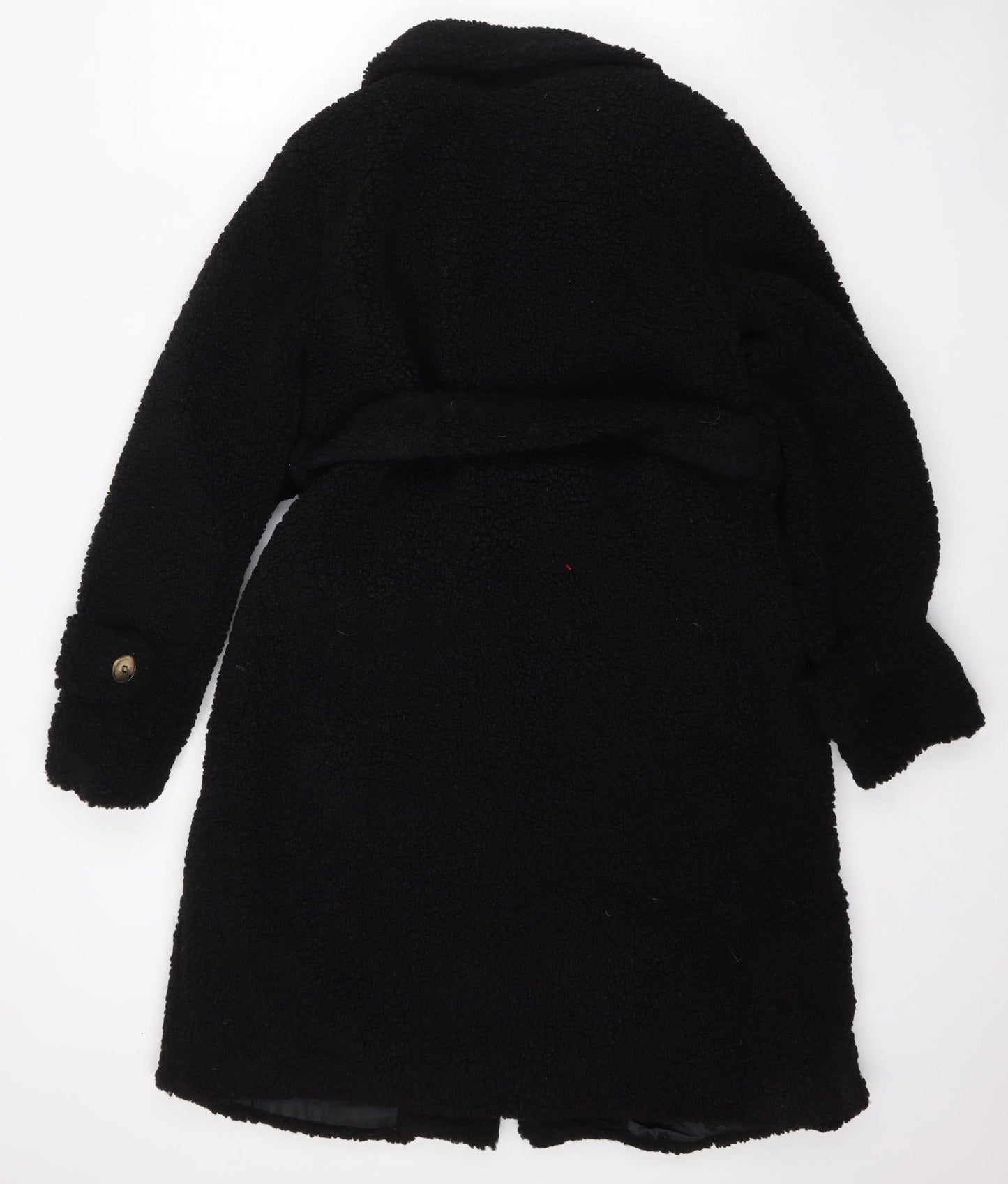 Boohoo Womens Black   Pea Coat Jacket Size 10  Button