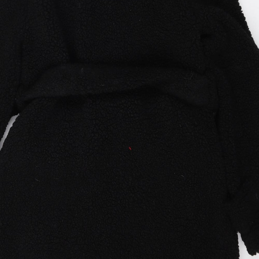 Boohoo Womens Black   Pea Coat Jacket Size 10  Button