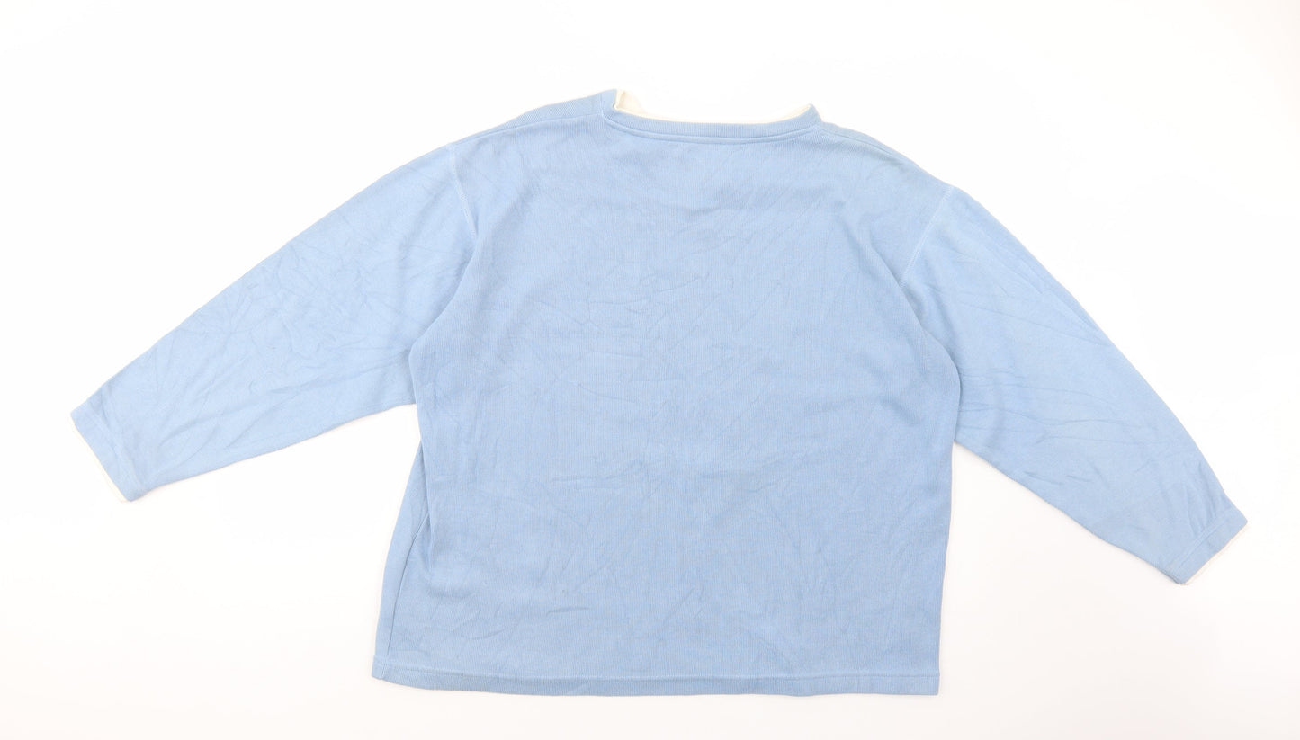 Dunnes Stores Womens Blue  Cotton Pullover Sweatshirt Size M  Pullover