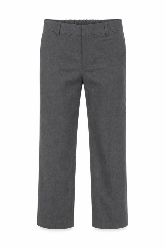 Marks & Spencer Boys Grey  Polyester Dress Pants Trousers Size 8-9 Years  Regular Button - School Wear