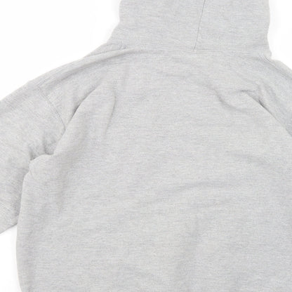 Preloved Gildan Womens Grey  Cotton Pullover Hoodie Size M  Pullover - Ed Sheeran - Label