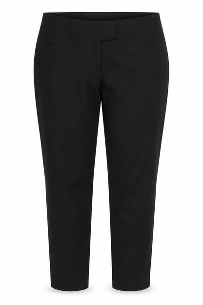 Yours Womens Black  Nylon Carrot Trousers Size 16 L31 in Regular Zip