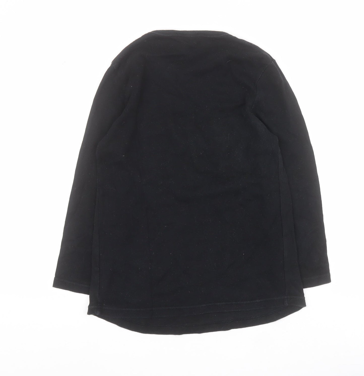Dorothy Perkins Womens Black  100% Cotton Basic T-Shirt Size 10 Round Neck - 'Expecting- Mum in training'