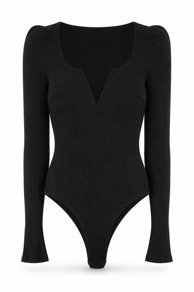 Rebellious Womens Black  Polyester Bodysuit One-Piece Size 10 L9 in Snap