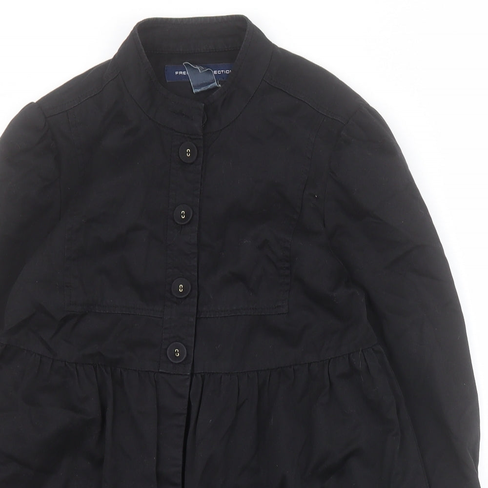 French Connection Womens Black   Jacket  Size S  Button
