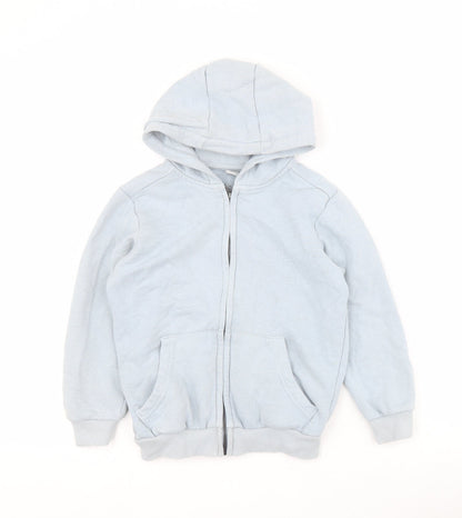 Tu Boys Blue  Cotton Full Zip Hoodie Size 6 Years  Zip