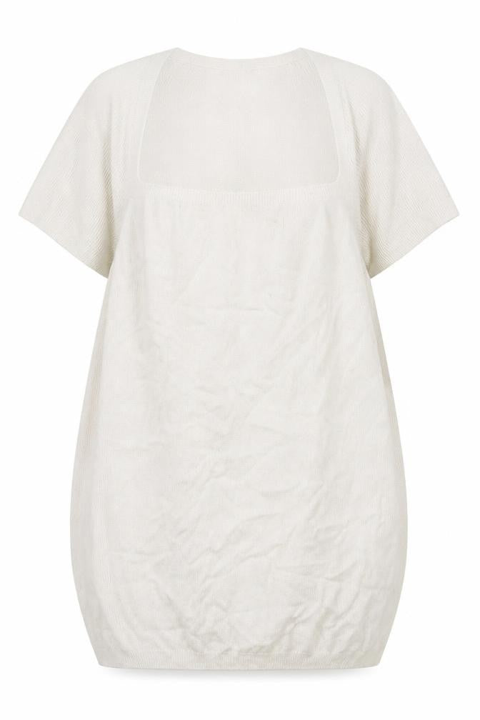 Marks & Spencer Womens White Square Neck  Viscose Pullover Jumper Size 16