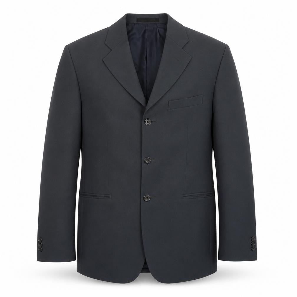 Savatini Mens Blue  Polyester Jacket Suit Jacket Size 38