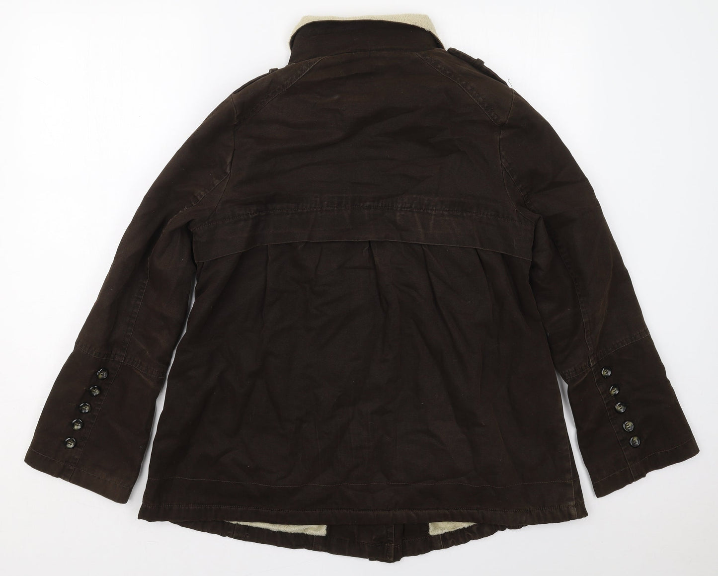 NEXT Womens Brown   Jacket Coat Size 10  Zip