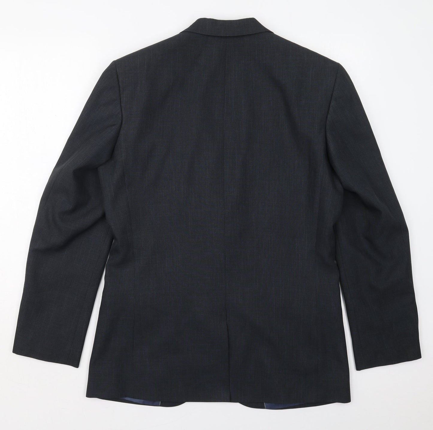 Taylor & Wright Mens Blue  Polyester Jacket Suit Jacket Size 38