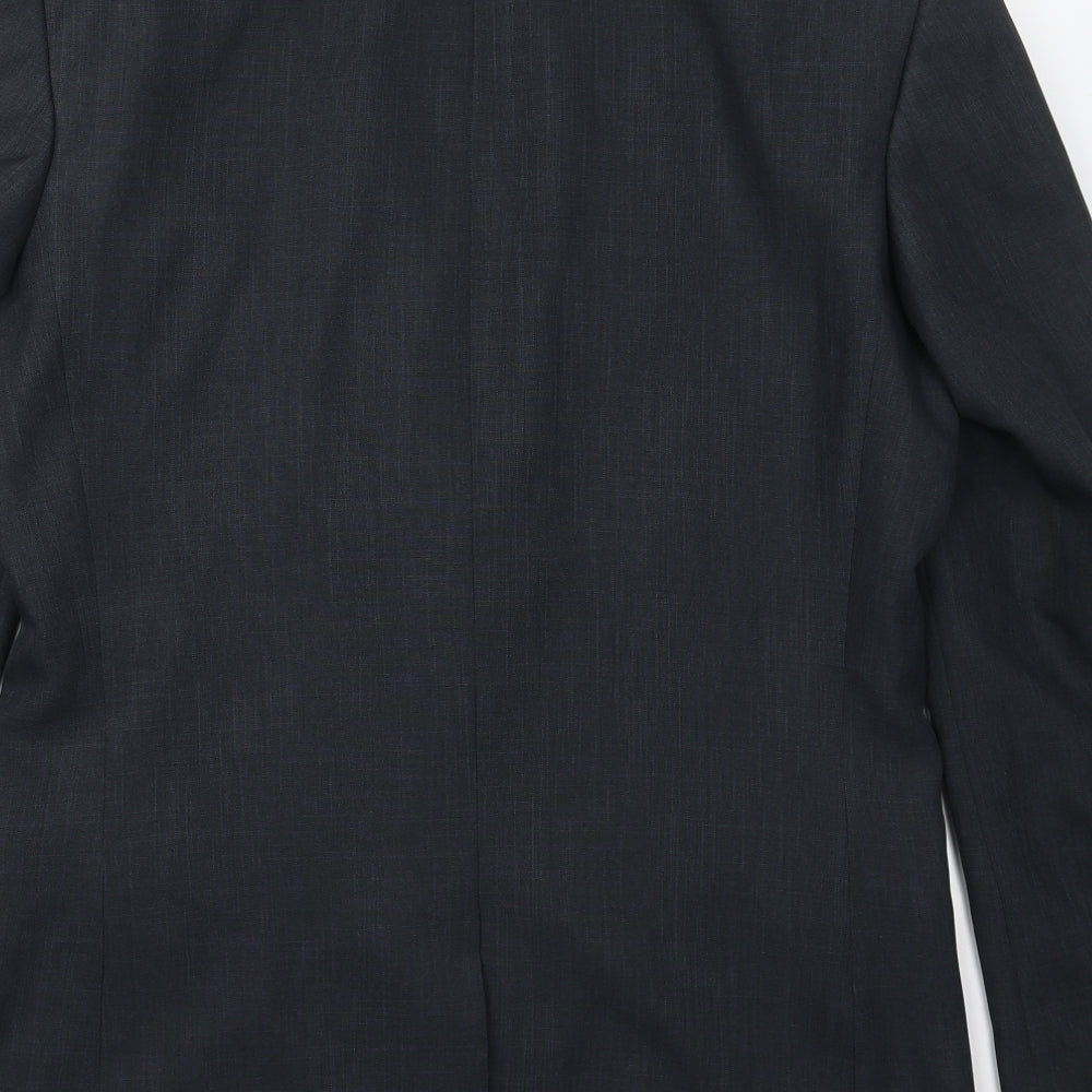 Taylor & Wright Mens Blue  Polyester Jacket Suit Jacket Size 38