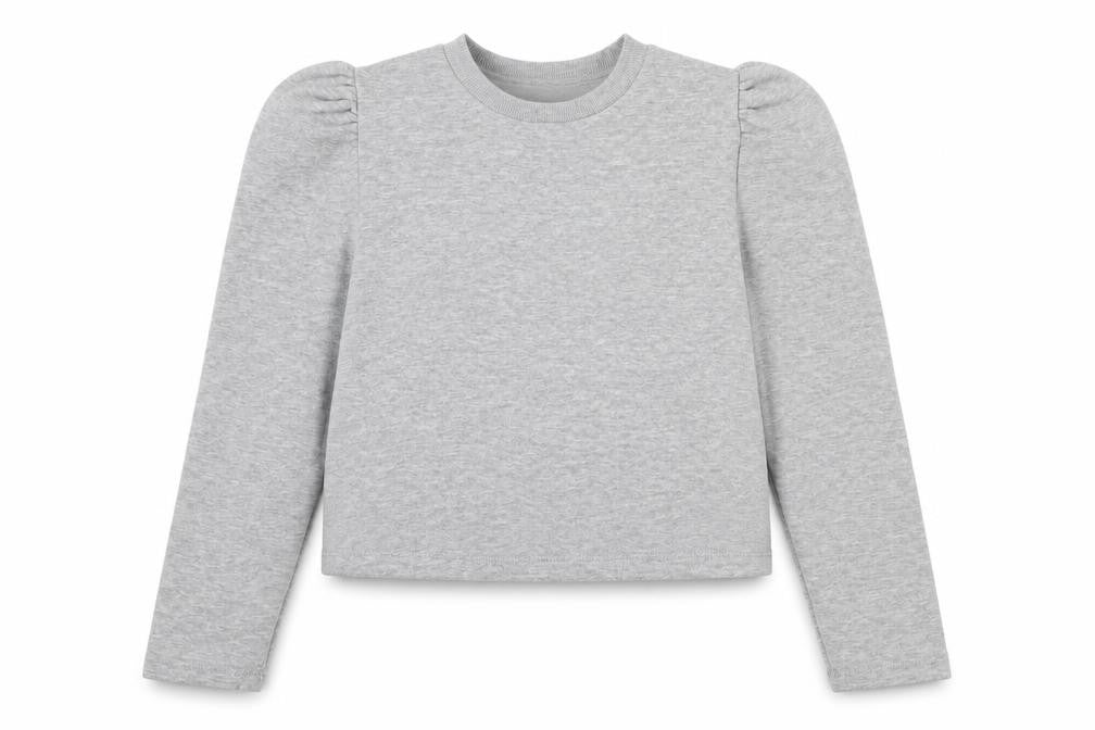PRETTYLITTLETHING Womens Grey  Polyester Pullover Sweatshirt Size 8  Pullover