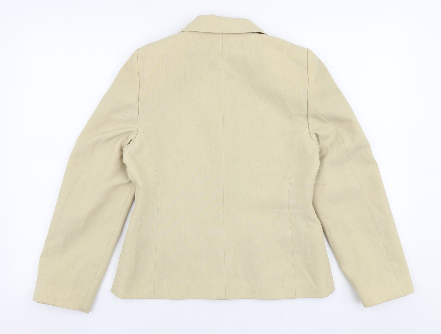 BHS Womens Beige   Jacket Blazer Size 8  Button