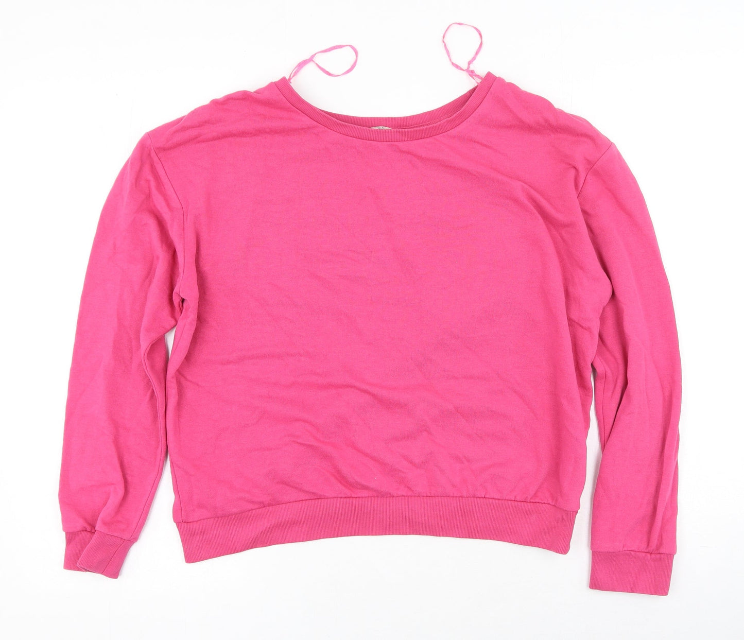 Clockhouse Womens Pink Scoop Neck  Polyester Pullover Jumper Size S