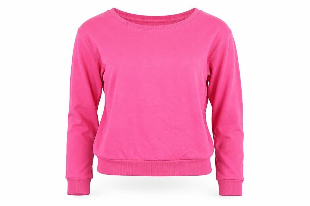 Clockhouse Womens Pink Scoop Neck  Polyester Pullover Jumper Size S