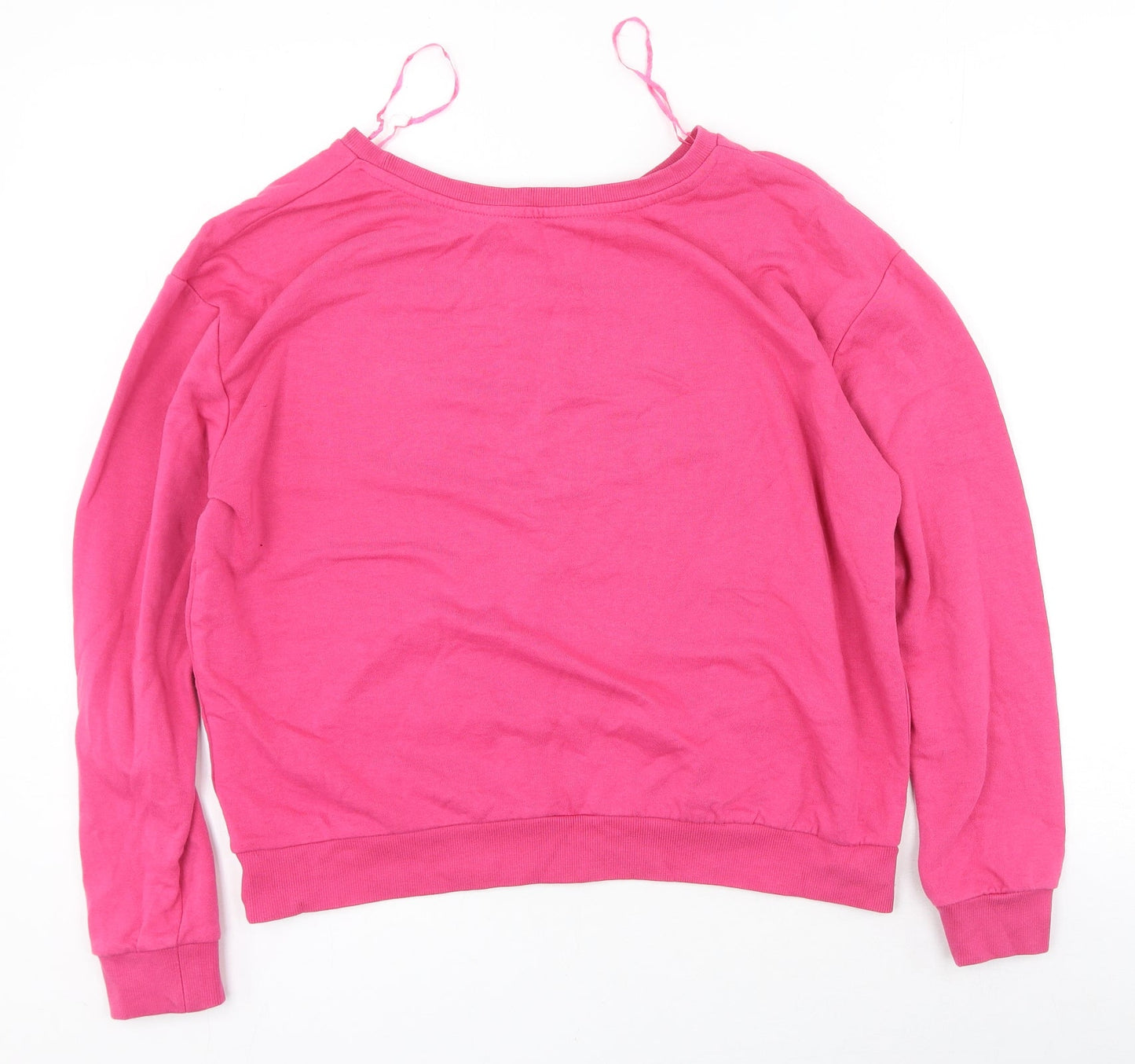 Clockhouse Womens Pink Scoop Neck  Polyester Pullover Jumper Size S