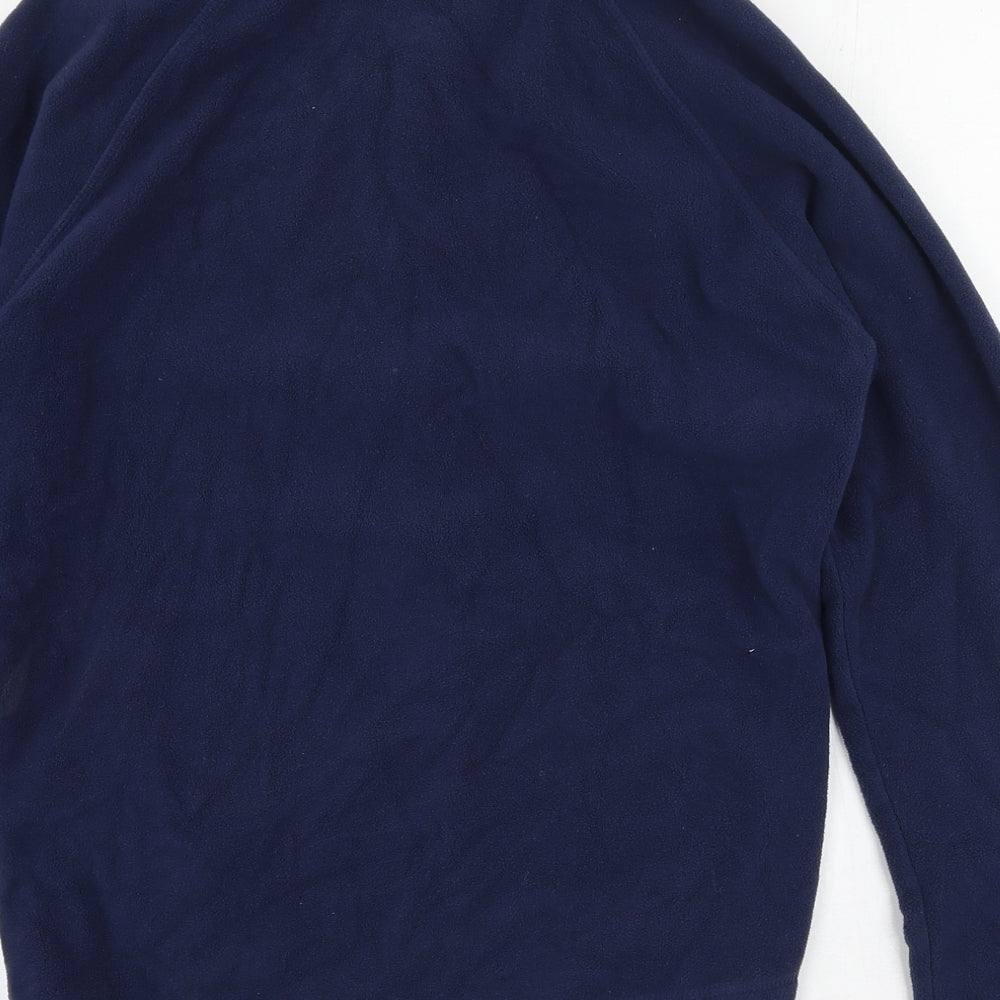 TU Womens Blue High Neck  Polyester Full Zip Jumper Size 36