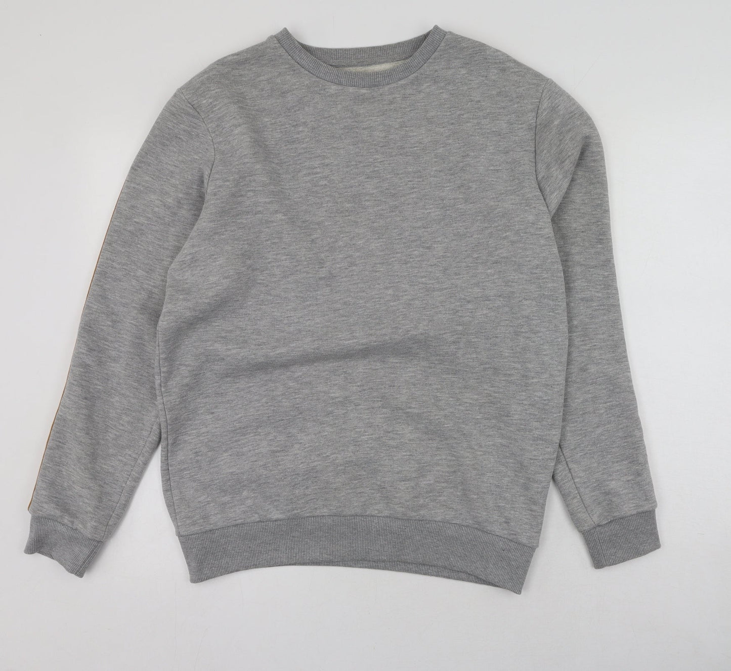 Boohoo Mens Grey  Polyester Pullover Sweatshirt Size M