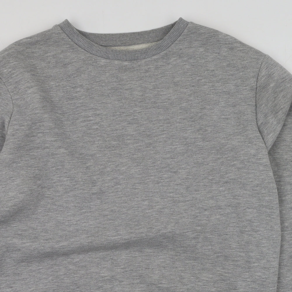 Boohoo Mens Grey  Polyester Pullover Sweatshirt Size M