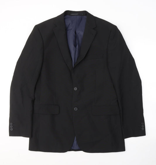 SCOTT&TAYLOR Mens Black  Polyester Jacket Suit Jacket Size M