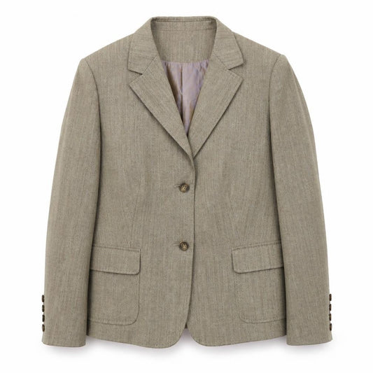 Impressions Womens Beige  Wool Jacket Suit Jacket Size 20
