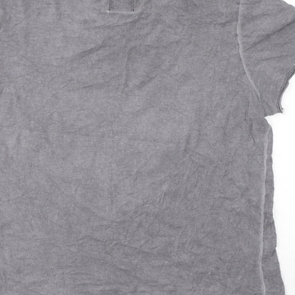 Disney Womens Grey  Cotton Basic T-Shirt Size XS Round Neck - Mickey Mouse