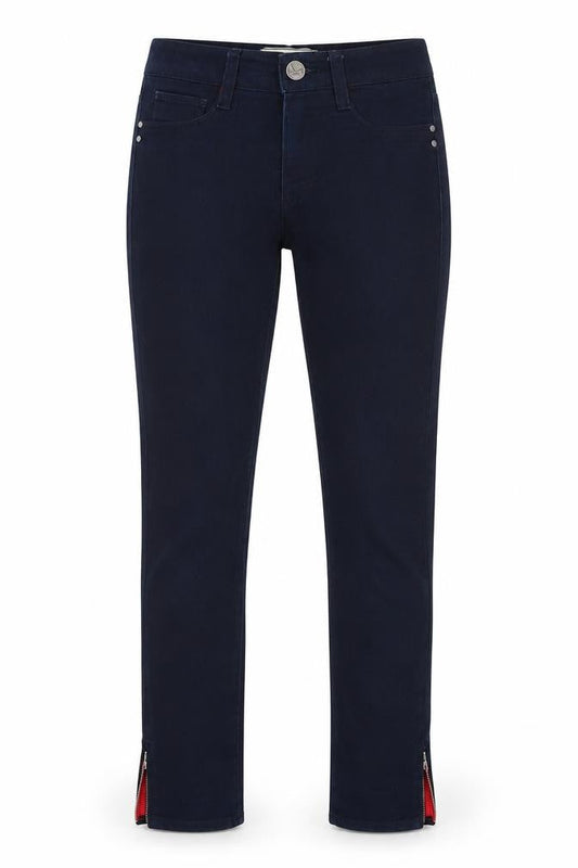 Suzy Radcliffe Womens Blue  Cotton Straight Jeans Size 27 in L28 in Regular Zip