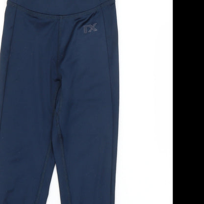 Next Girls Blue  Polyester Pedal Pusher Trousers Size 9 Months  Regular