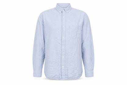 H&M Mens Blue  Cotton  Button-Up Size S Collared Button