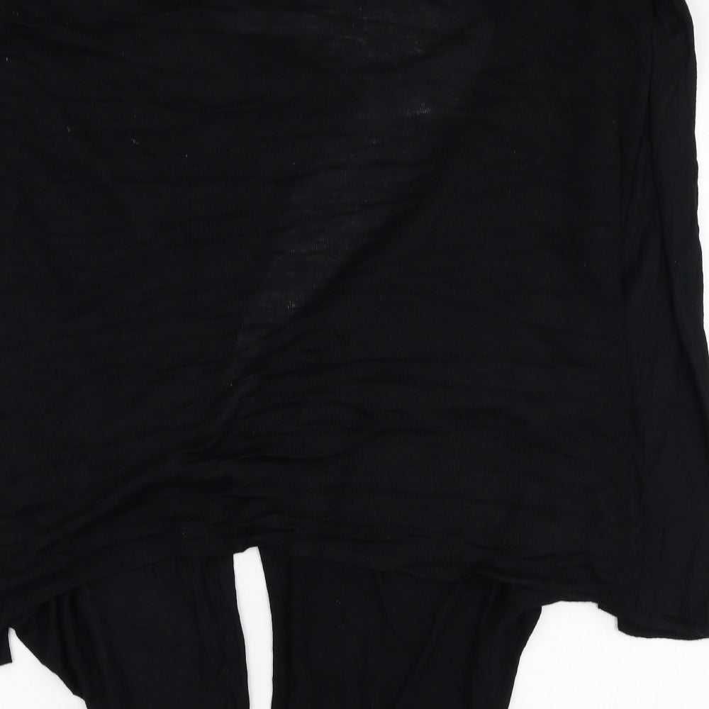 BHS Womens Black Round Neck  Polyester Cardigan Jumper Size 12