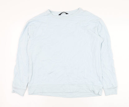 F&F Womens Blue  Viscose Pullover Sweatshirt Size 10  Pullover