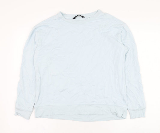 F&F Womens Blue  Viscose Pullover Sweatshirt Size 10  Pullover