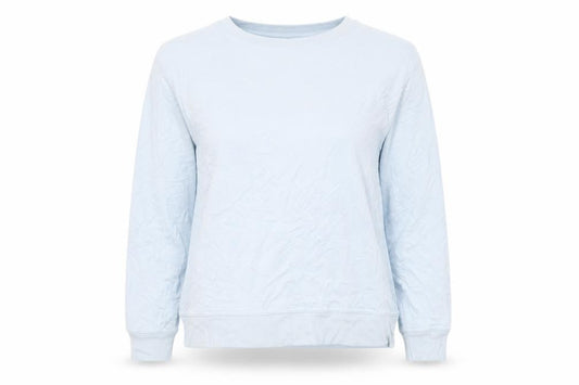 F&F Womens Blue  Viscose Pullover Sweatshirt Size 10  Pullover