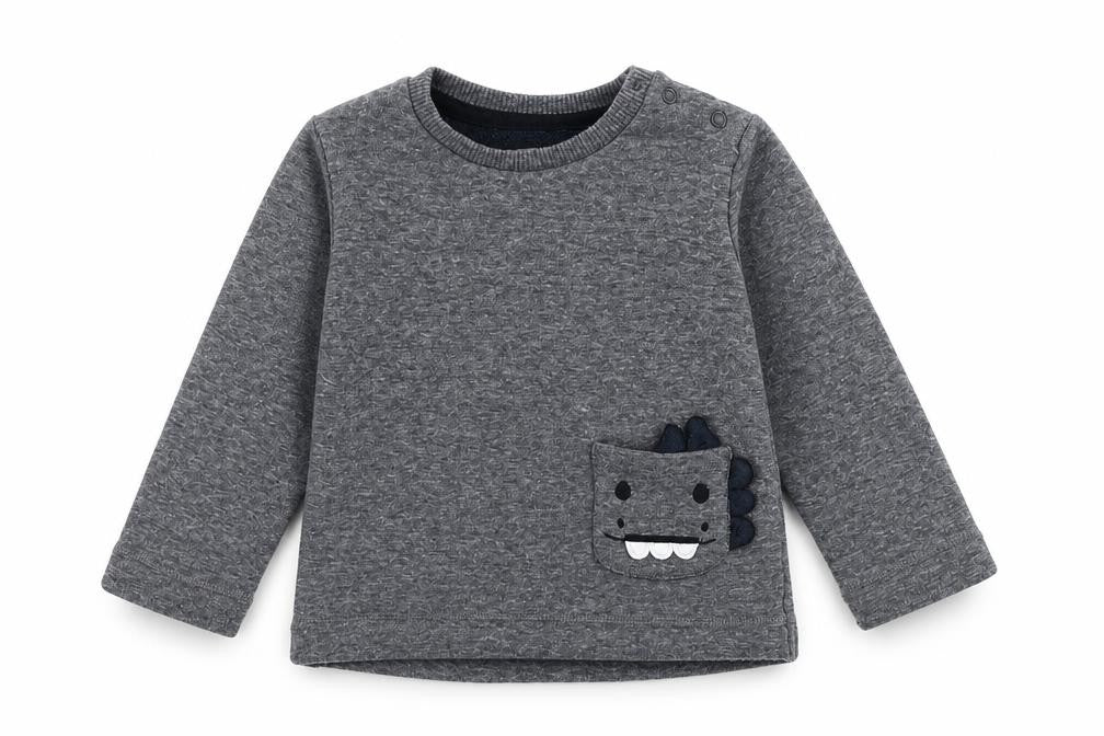 George Boys Grey  Polyester Pullover Jumper Size 6-9 Months  Pullover - Monster