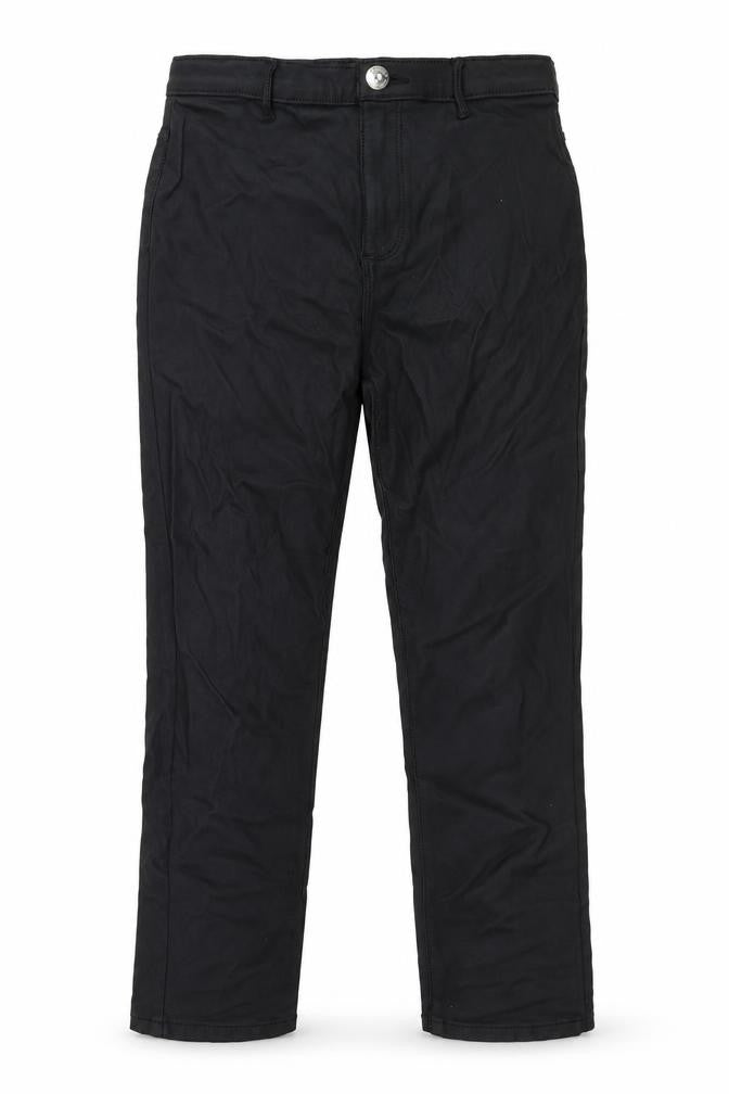 River Island Girls Black  Viscose Capri Trousers Size 10 Years  Regular Zip