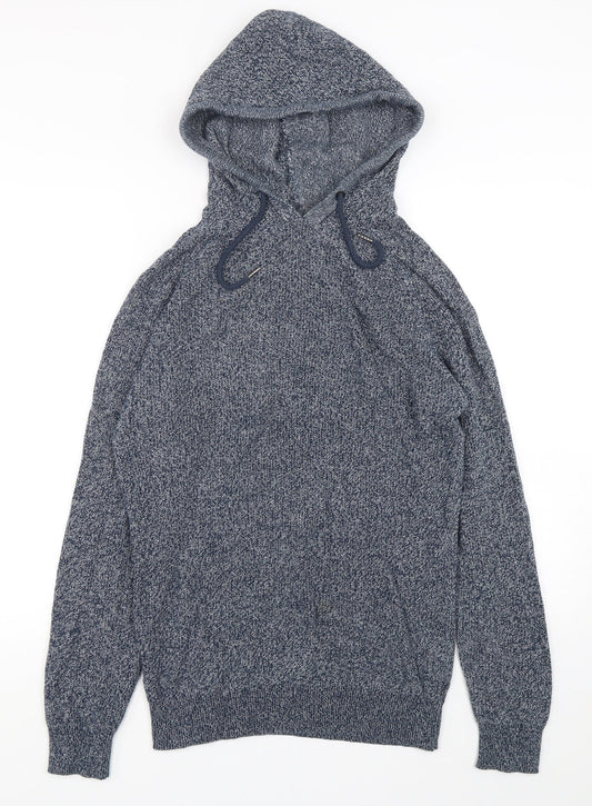 NEXT Mens Blue  Cotton Pullover Hoodie Size S