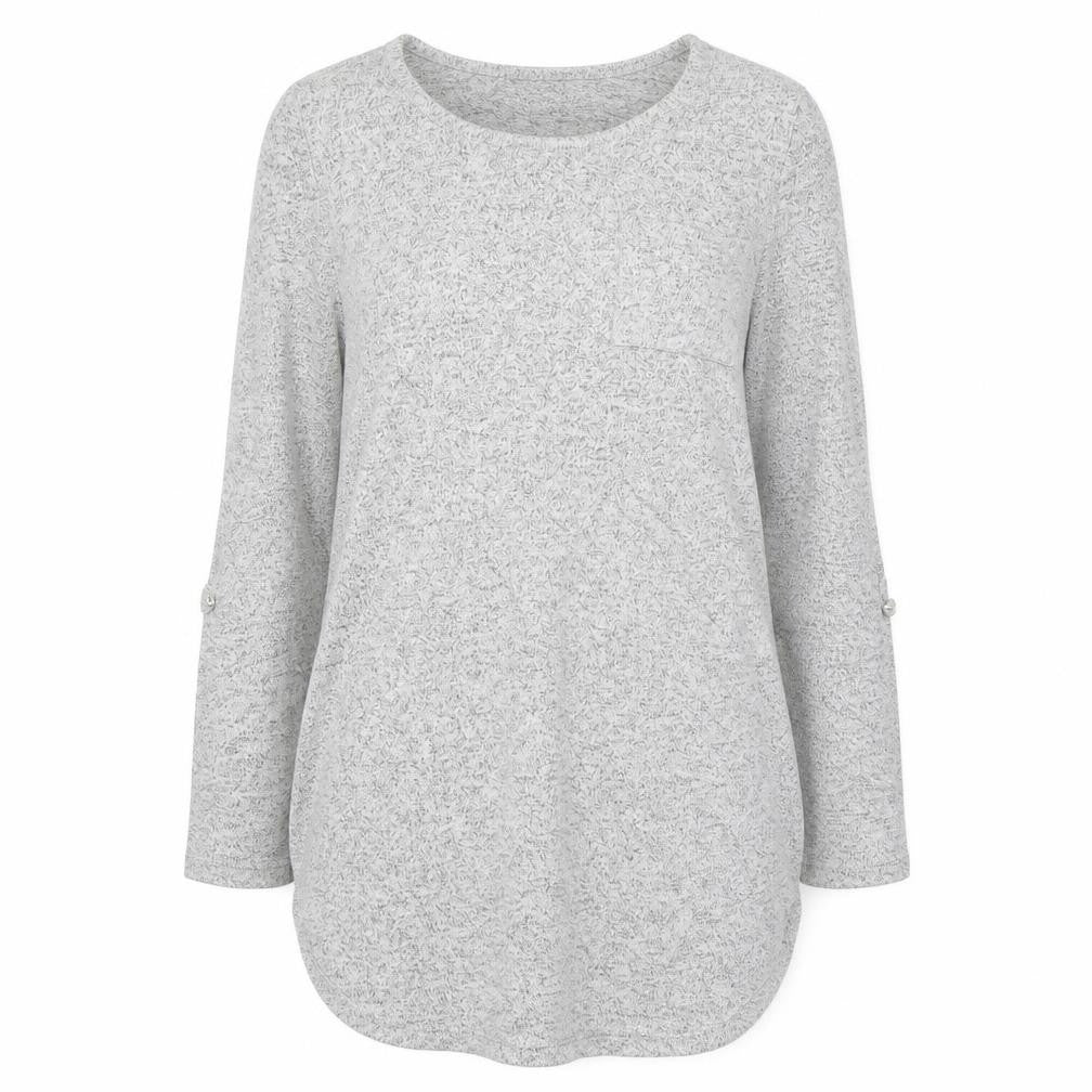 Primark Womens Grey Round Neck  Viscose Pullover Jumper Size 6